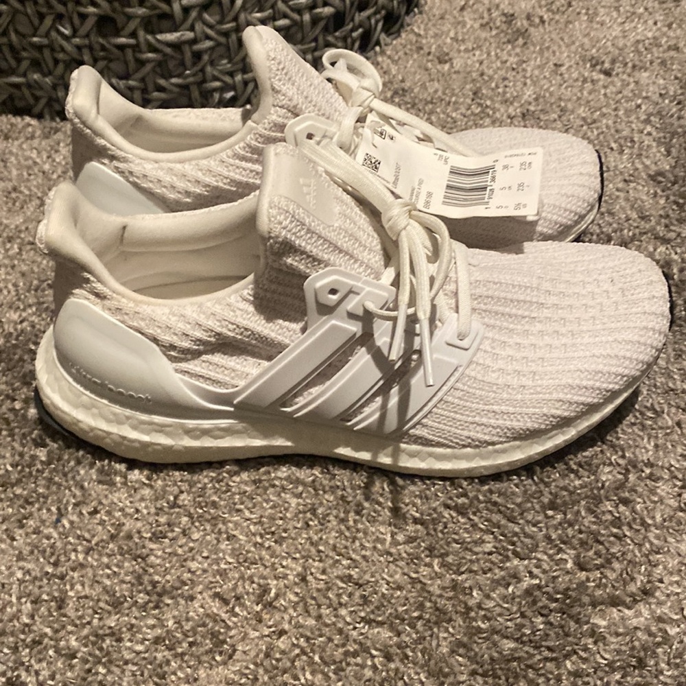 White Adidas Ultraboost with Tags!